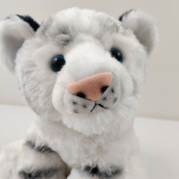 Destination Nation Plush White Tiger Cub Soft Stuffed Animal Gift Toy - Picture 5 of 9